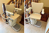 poltroncina montascale a doppio tubo