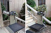 servoscala a piattaforma rettilineo esterno