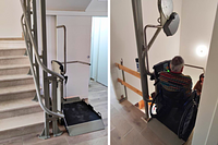 montascale a piattaforma arrivo mantova