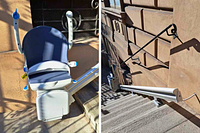 montascale per esterni rettilineo