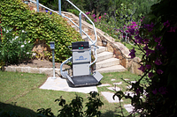 montascale curvilineo esterno