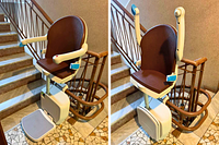 montascale doppio tubo poltroncina