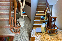 montascale guida e sedile speciale poltroncina