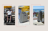 Montascale a Imperia - Spiaggia accessibile