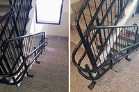 Guida montascale doppio tubo RAL speciale