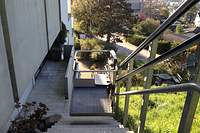 servoscala a piattaforma curvo per esterno