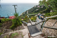 servoscala a piattaforma per esterno