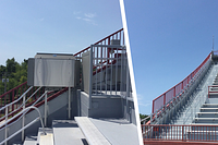 montascale a pedana lunghi percorsi