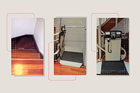 Montascale per scale strette