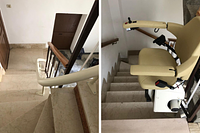 montascale a poltroncina curvilineo