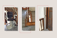 Montascale interno: tre rampe di scale in villetta