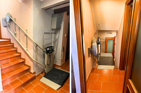 servoscala a piattaforma per scale curve