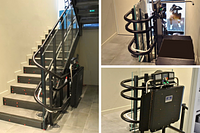 Montascale interamente nero