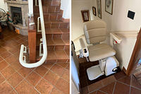 Montascale a poltroncina e guida - Varese