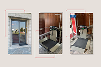 Montascale X3 in condominio a ridosso della porta