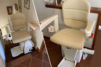 Montascale a poltroncina monoguida - poltroncina ruotata